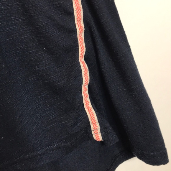 Summer & Sage Aztec Trim Slub Tee - Picture 7 of 8